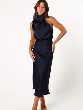 NWT Petal + Pup Annabelle Halter Neck Midi Dress | Size Large